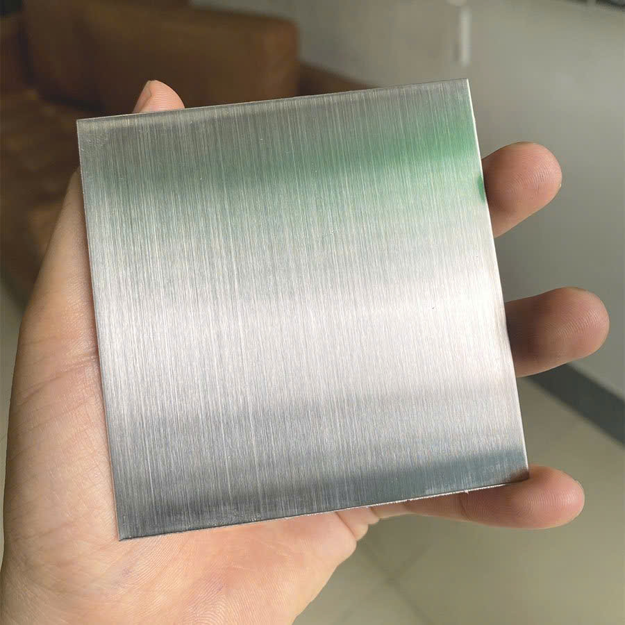 Nẹp inox màu trắng xước